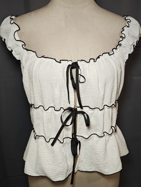 KIRIOUS LOS ANGELES Tops - Kirious Los Angeles Cottagecore Maidens Tie Front Top.